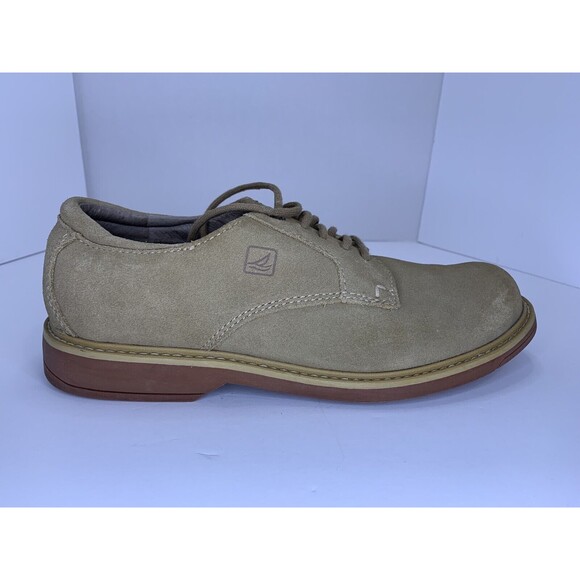 Sperry Shoes Men’s 8.5 Beige Top-Sider Waterproof Lace Up Leather Oxford 0664771 - Picture 6 of 10